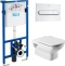 Комплект Система инсталляции для унитазов Roca DUPLO WC 890090020 + Кнопка смыва Roca PL1 Dual хром + Крышка-сиденье Roca Dama Senso  - 0