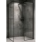 Душевая перегородка Abber Immer Offen 120 черная стекло прозрачное AG67128B - 0