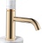 Смеситель для раковины высокий Boheme Stick золото с белым 122-G-MR-WHITE - 0