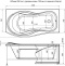 Акриловая ванна Aquanet Borneo 169.8x89.8 см (00203909) - 2