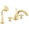 Смеситель на борт ванны Rav Slezak Morava золото MK169.5SZ - 0
