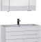 Тумба с раковиной Aquanet Верона 100 белая, 1 ящик, 2 двери 182710 - 8