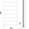 Электрический полотенцесушитель Terminus Классик П8 500x850 Хром 4670078531377 - 2