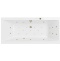 Акриловая ванна Excellent Pryzmat Slim 160x75 белая бронза с гидромассажем WAEX.PRY16S.ULTRA.BR - 0