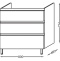 Тумба под раковину Jacob Delafon Vox 80 см  EB2098-R1-G1C - 1