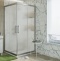 Душевой уголок STWORKI Дублин 100x100 см профиль хром матовый, стекло матовое, квадратный 3GW103TTKK000 - 2