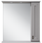 Зеркало-шкаф Misty Лувр 85 правое серое матовое П-Лвр03085-1504П - 0