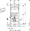 Комплект Система инсталляции для унитазов Geberit Duofix Delta 458.124.21.1 3 в 1 с кнопкой смыва + Чаша для унитаза подвесного Roca Dama Senso 346517000 - 10