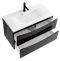 Тумба с раковиной BelBagno Marino 100 черный - 3