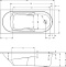 Акриловая ванна Riho Bathtubs Lazy 180x80 B081001005 - 1