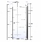Душевая дверь в нишу RGW Passage PA-03 (560-610)х1850 04080306-11 - 1