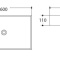 Раковина керамическая накладная AM-78570B-60, цвет белый, 600х370х110 - 1