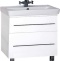Тумба для комплекта Misty Елена 80 белая, с 2-мя ящиками П-Еле01080-012Я - 0