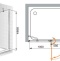Душевой уголок Cezares Elena AH2 100/90 P Cr L ELENA-W-AH-2-100/90-P-Cr-L - 5