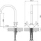 Смеситель для кухонной мойки Rossinka  хром  H02-72 - 1