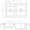 Мойка кухонная AQUATON Делия 78 DBL кофе 1A723132DE280 - 3