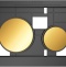 Кнопка смыва TECE Loop Modular 9240668 золото без лицевой панели - 0