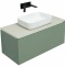 Тумба под раковину Allen Brau Infinity 100 серо - зеленый матовый 1.21004.CGM - 2