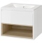 Тумба под раковину EXCELLENT Tuto 60 белый - светлое дерево MLEX.0101.600.WHBL - 0