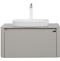 Тумба с раковиной Black&White Universell 80 серая глянцевая 915800 - 0