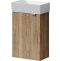 Тумба под раковину подвесная левая Sancos Mini 37 светлое дерево MN35EGL - 0