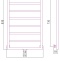 Полотенцесушитель водяной ДР КАНЦЛЕР 800х500 (Без покрытия) 00-0254-8050 - 2