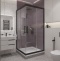 Душевой уголок STWORKI Дублин 100x100 см профиль черный матовый 3GW070TTKK000 - 0
