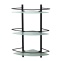 K-3133BLACK Полка стеклянная тройная - 0