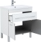 Тумба с раковиной Aquanet Верона 75 белая, 1 ящик, 2 двери - 5