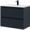 Тумба с раковиной Allen Brau Eclipse 80 черный матовый 1.E1002.AM - 0