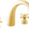 Смеситель для раковины Rav Slezak Morava retro золото MK133.5Z - 0
