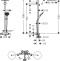 Душевая стойка Hansgrohe Raindance Select S Showerpipe 240 1jet P с термостатом, черный 27633670 - 1
