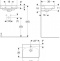 500.222.01.1 Geberit Smyle Square Раковина 45х36 см,  с отв. под смеситель, перелив асимметричный - 1