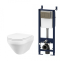 IS3701700 Комплект инсталляция с клав глянц хром с подвесным унитазом Spirit FlashClean с сид м/лифт - 0