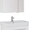 Тумба с раковиной Aquanet Виченца 80 белый глянец - 2
