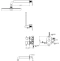 Душевой комплект Boheme Uno белый, хром  464-2-WCR - 1