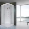 Душевая кабина Royal Bath HP 80x80 профиль белый стекло матовое с гидромассажем RB80HP2-M - 1