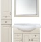 Тумба с раковиной Misty Шармель 80 светло-бежевая эмаль - 2
