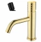 Смеситель для раковины Boheme Stick gold diamond black, черный, золото  121-GB - 0