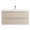 Тумба с раковиной BelBagno Marino 100 бежевый матовый - 0