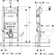 Комплект Система инсталляции для унитазов Geberit Duofix Delta 458.124.21.1 3 в 1 с кнопкой смыва + Чаша для унитаза подвесного Jacob Delafon Struktura - 5