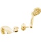Смеситель на борт ванны термостатический Rav Slezak Dunaj золото DT272.5PZ - 0
