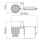 Lopau K-6059 Держатель туалетной бумаги и освежителя - 2