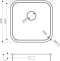 Мойка кухонная Omoikiri Omi 44-U/IF-IN Quadro нержавеющая сталь 4993494 - 4