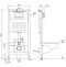 Инсталляция для подвесного унитаза Abber без клавиши AC0105 - 1