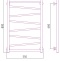 Полотенцесушитель водяной ДР Сирокко 800х500 (Без покрытия) 00-0253-8050 - 2