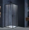 Душевой уголок Vincea Alpha 90x90 профиль черный стекло прозрачное VSS-3AL900CLB - 1