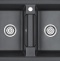 Мойка кухонная Paulmark Zwilling 81 черный матовый PM238150-BL - 0