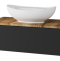 Тумба под раковину Misty Ива 90 темное дерево - черный П-Ива-01090-481Я - 0