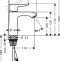Смеситель Hansgrohe Metris 31084000 для раковины - 4